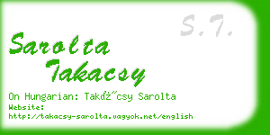 sarolta takacsy business card